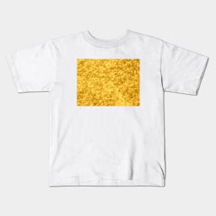 Yellow Marble Texture Kids T-Shirt